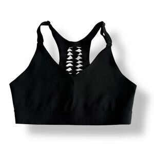 Victoria Sport Black‎ Strappy Racerback Sports Bra Medium